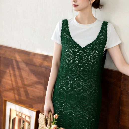 苏苏姐家芸希背心裙手工DIY蕾丝线钩针毛线团自制材料包 商品图2