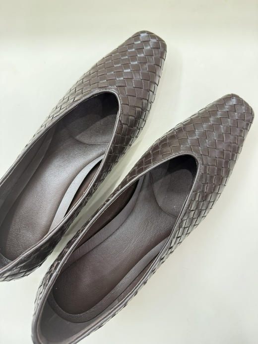 编织羊皮中跟鞋 商品图2