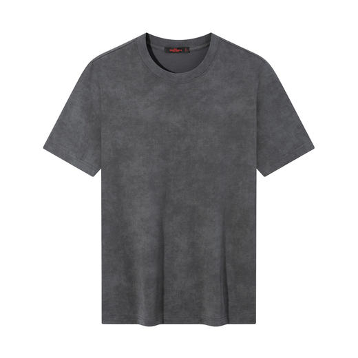 【蜡染T恤】柒牌男装2026夏季圆领新疆棉霜降印花亲肤青年短袖T恤 130T72210 商品图4