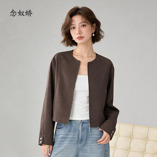 【商场同款】CNJ6323 “ 摩卡外套 ” 棉麻材质穿着有型  小T版型利落好穿 商品图9