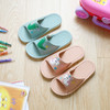 超纤维羊皮~糖果色儿童凉拖鞋卡通绣花PU皮拖鞋 室内家用家居宝宝皮拖鞋男女童春夏 商品缩略图1