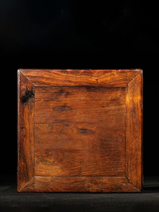 清	黄花梨罗锅枨束腰马蹄腿方凳 商品图2