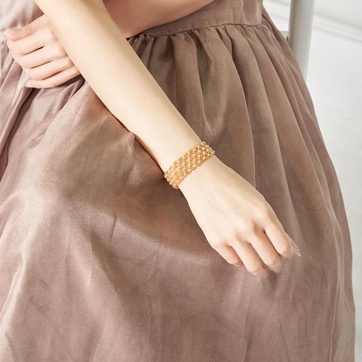 大英博物馆 欧洲文化艺术系列 洛可可编织鎏金爱心手链 商品图3