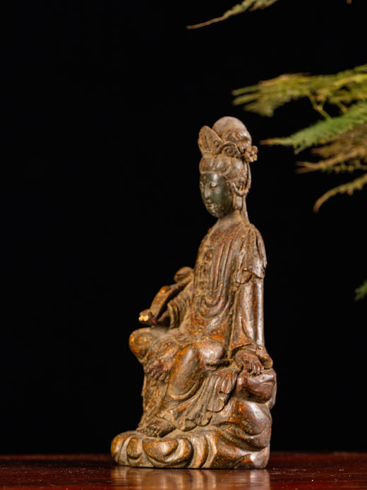 清	竹雕如意观音像 商品图2