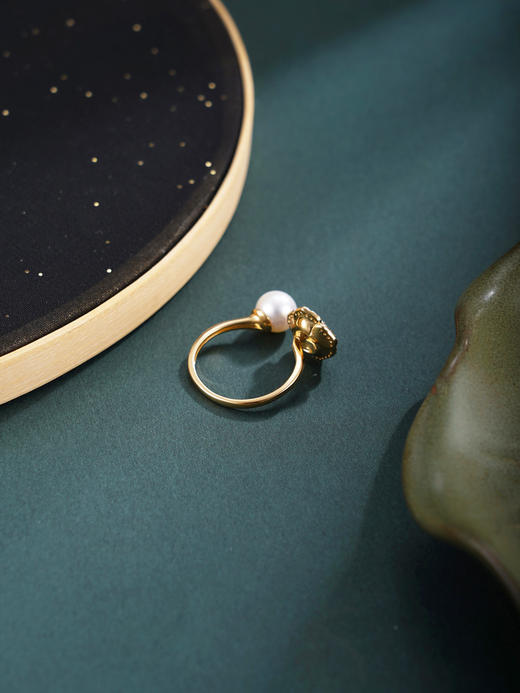 子佩集【暗夜玫瑰】银S925珍珠惜王妃戒指【R2063】双色黑玫瑰2602 商品图7