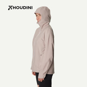 HOUDINI胡丁尼Pace Trail疾速户外26春夏新女连帽跑步轻防风外套 810061
