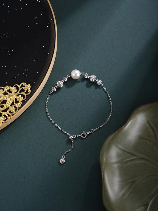 子佩集【珍爱同频】银S925珍珠惜王妃手链【YY7448】双色光珠2602 商品图4