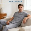 【竹纤维提花平纹系列】SCHIESSER德国舒雅男士竹纤维提花平纹家居外穿短袖长裤套装39/26840H 商品缩略图0