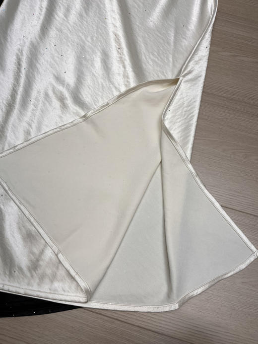 原单新款细闪满天星⭐醋酸缎侧开叉女神半神 商品图4