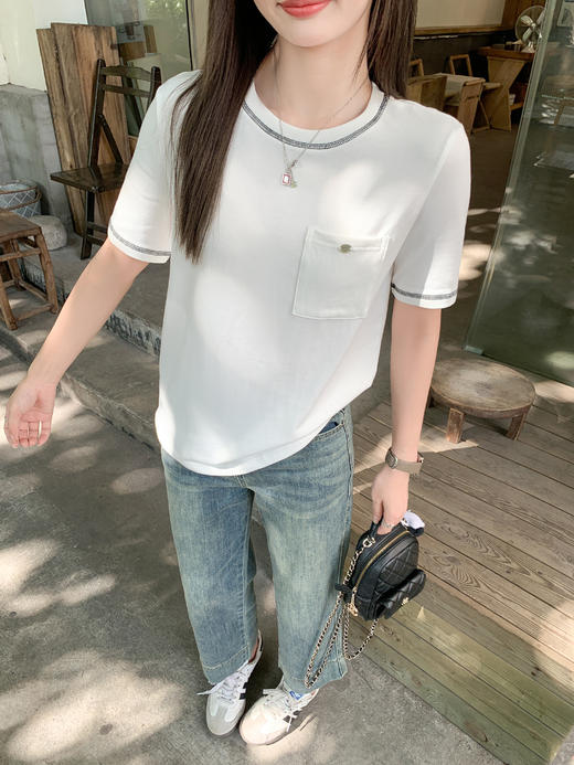 <曾小咸推荐>3.15现货秒杀 ！微信超特价！撞色边短袖 日常119.99 立减60 秒杀59.99！！ 商品图10