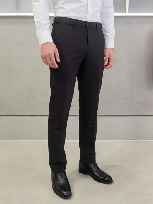 G2000男装SS26商场新款【凉感/多面弹/含桑蚕丝】商务通勤弹性腰头西裤61153135 商品图0