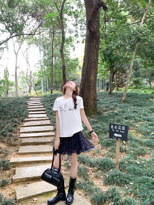 <曾小咸推荐>3.16现货秒杀 ！微信超特价！韩系雪纺碎花半身裙 日常179.99 立减100 秒杀79.99！！ 印花短袖 秒杀59.99 商品图5