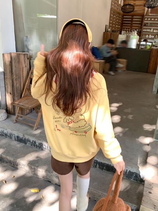 <曾小咸推荐>3.16现货秒杀 ！微信超特价！韩系多巴胺加绒卫衣 日常189.99 立减100 秒杀89.99！！ 商品图8