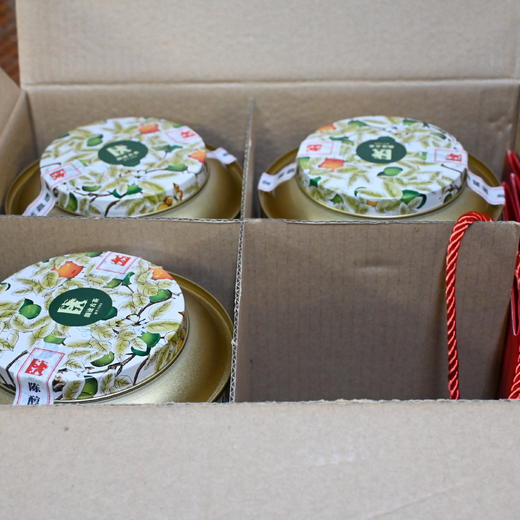 绝版初代老包装!澜沧古茶2016年茶妈妈小青柑陈皮普洱熟茶500克罐装 商品图3