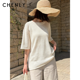 尘衣｜26SS圆领花色和纸纱短袖