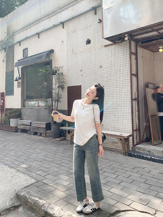 <曾小咸推荐>3.15现货秒杀 ！微信超特价！撞色边短袖 日常119.99 立减60 秒杀59.99！！ 商品图9