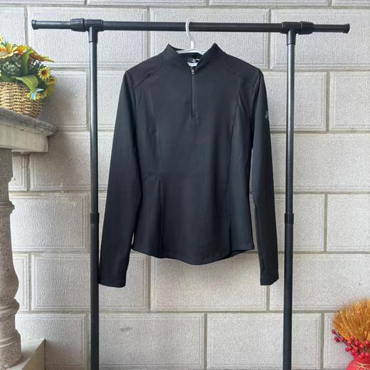 F031459女士一体绒户外运动训练跑步半拉链长袖 商品图12