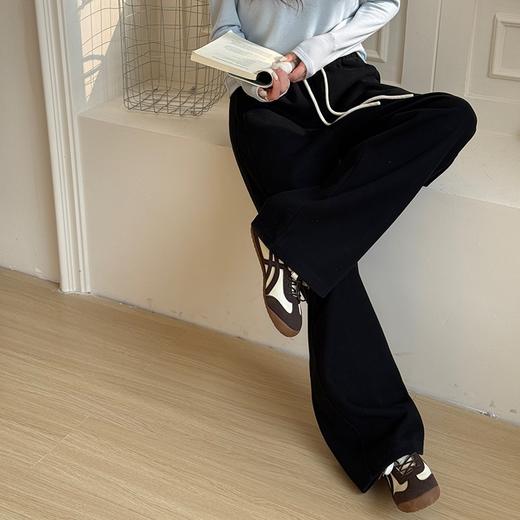 （小眠专属）K.HIP早八漫游裤 | 定制米妮细条肌理布 触感软糯轻微蓬松感，直筒微宽松剪裁 ，藏肉显瘦百搭！ 商品图2