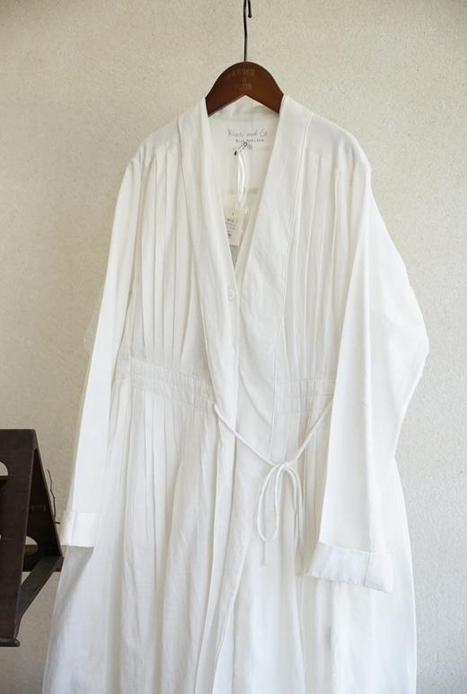 KHADI&CO 经典对襟纽扣罩袍连衣裙 商品图2