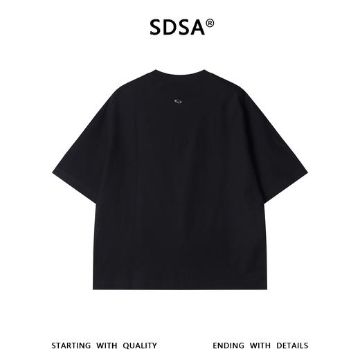 26T525SDSA男装2026新款高贵轻奢韩版简约纯色拼接领口短袖T恤百搭时尚 商品图5