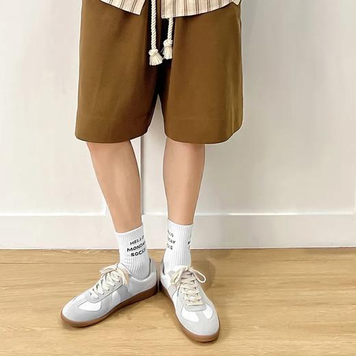 黑白两色/复古德训鞋 软底软面牛皮版本【升级】数字鞋底 商品图0