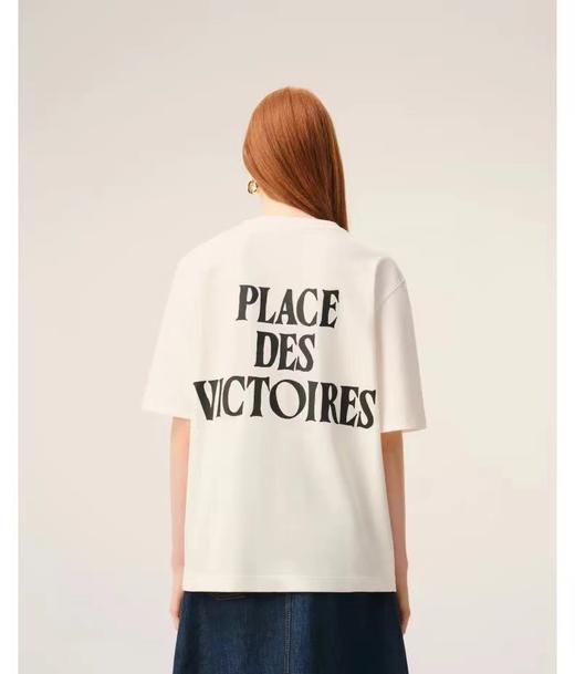 F031465春夏新款黑色爱心刺绣男女同款宽松短袖T恤 商品图11