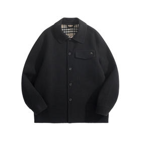 男款羊毛衬衫式外套he007