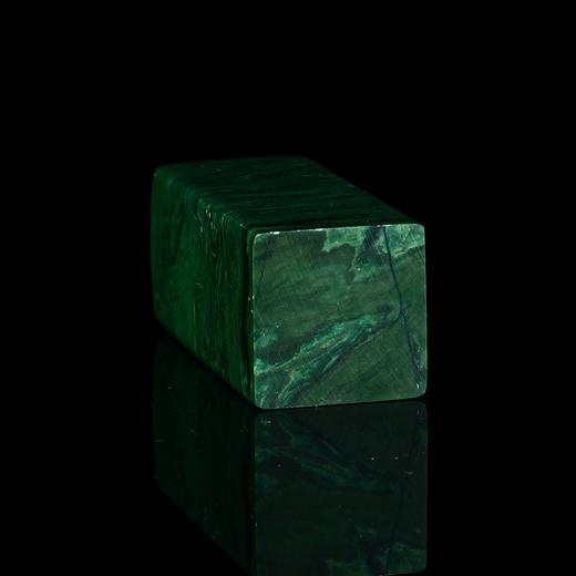 孤品17919翡翠绿孔雀绿石书画落款章藏书章2.0*2.0*4.8cm 商品图4