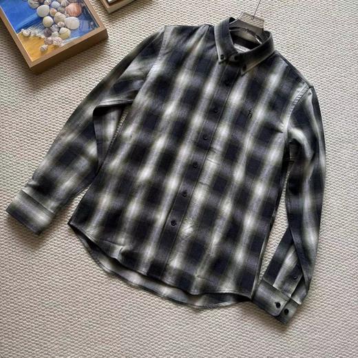 F031468秋季男士休闲通勤柔软透气衬衣长袖衬衫潮 商品图3