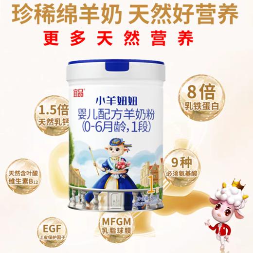 超国标乳清蛋白奶粉.配方专区 宜品小羊妞妞90%高乳清100%A2、绵羊奶粉 一阶段800克 商品图0