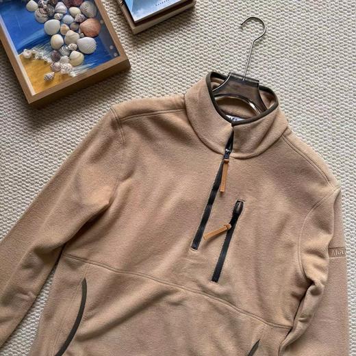 F031467男士上衣户外保暖半拉链抓绒衣立领休闲百搭时尚打底衫 商品图7