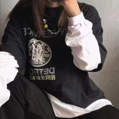 F031446专辑限定T恤高街休闲宽松男女纯棉潮牌短袖 商品图1