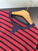 点此购买 缪缪春夏季女士藏青拼红口袋条纹长袖T恤 ye 342348 商品缩略图2