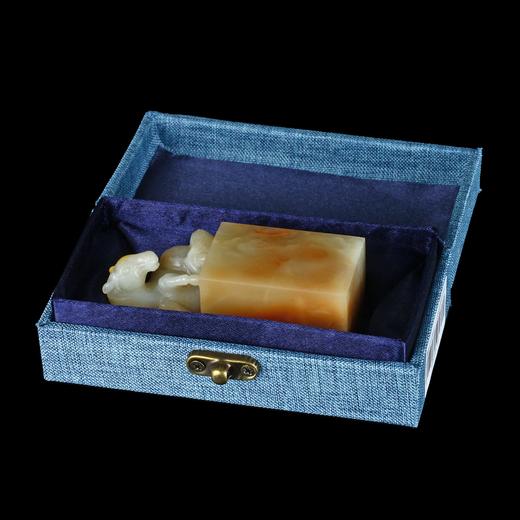 孤品17941精品老挝石马钮方章马到成功喜庆姓名章3.0*3.0*8.0cm 商品图5