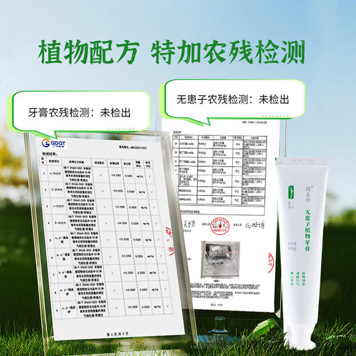 德益邦无患子植物牙膏 清新口气清洁护龈草本植物牙膏 商品图3