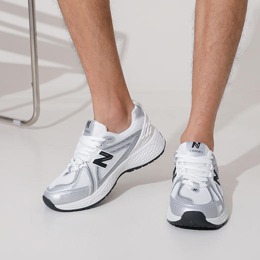 【NEW BOLUNE新百伦--情侣款液态云感空气鞋】高弹缓震零压力 轻盈舒适暴走不累脚 耐磨耐洗耐穿防滑 显高显瘦不挑脚型 时尚超百搭 千元品质/防伪码吊牌/男女同款 商品图8