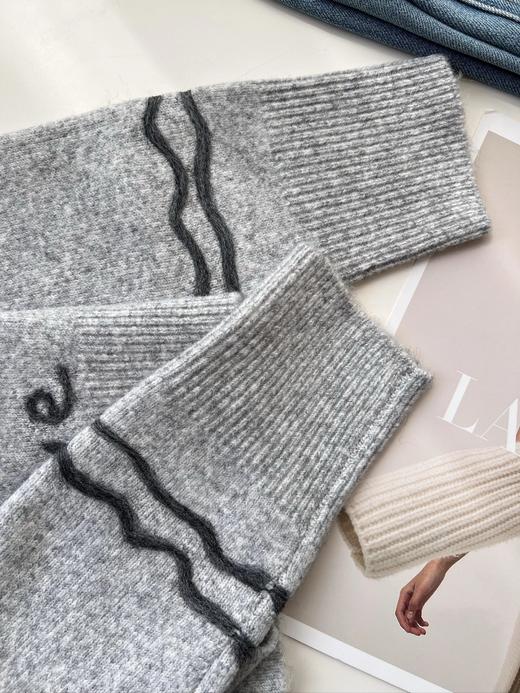 【马年限定款刺绣针织开衫】童趣小马图案+宽松的版型设计，轻松打造随性慵懒的时髦感，无标发货WD 商品图13