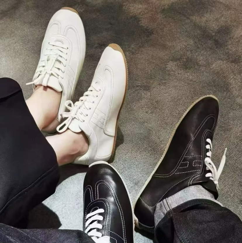 重磅推荐 大H芭蕾德训鞋  黑白皮面 master系带休闲鞋