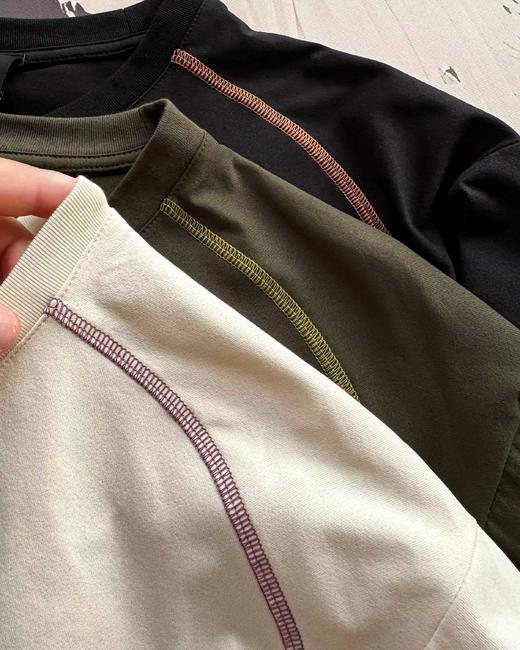 F031456户外拼色功能长袖打底运动登山技术攀登圆领卫衣 商品图4