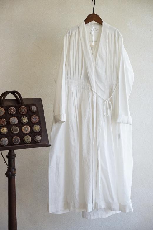 KHADI&CO 经典对襟纽扣罩袍连衣裙 商品图4