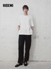 HIDEMI 肌理感百搭纯色短袖圆领T恤上衣 商品缩略图0
