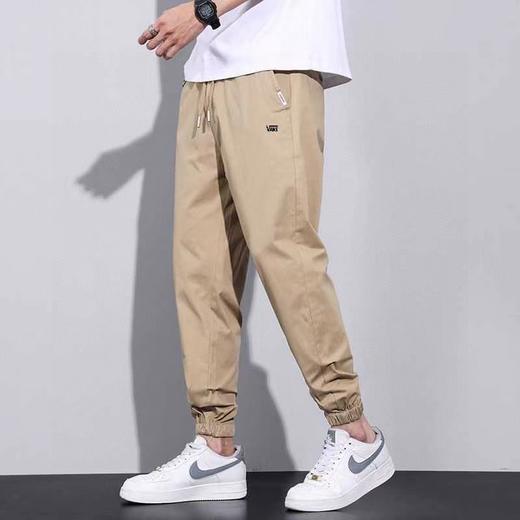 F031431春秋新款个性百搭棉涤混纺休闲面料束脚休闲长裤 商品图7