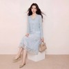 奢姿大码女装2026夏季时尚印花V领套装胖妹妹气质温柔显瘦两件套9962953225AB 商品缩略图3