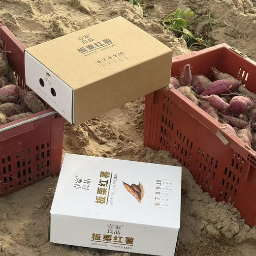 石家庄优选仓库速达，壹家良品&板栗红薯，海南澄迈富硒地瓜，紫红皮黄心软糯香甜栗香浓郁  净重5斤礼盒装 商品图7