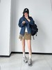 YAY* 雅*同款抽绳收腰工装风牛仔外套 商品缩略图6