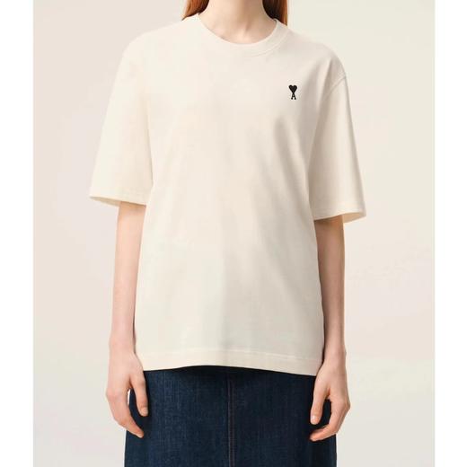 F031465春夏新款黑色爱心刺绣男女同款宽松短袖T恤 商品图10