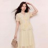 奢姿大码女装2026夏季减龄刺绣印花衬衫胖妹妹温柔风V领时尚上衣9962294615 商品缩略图3