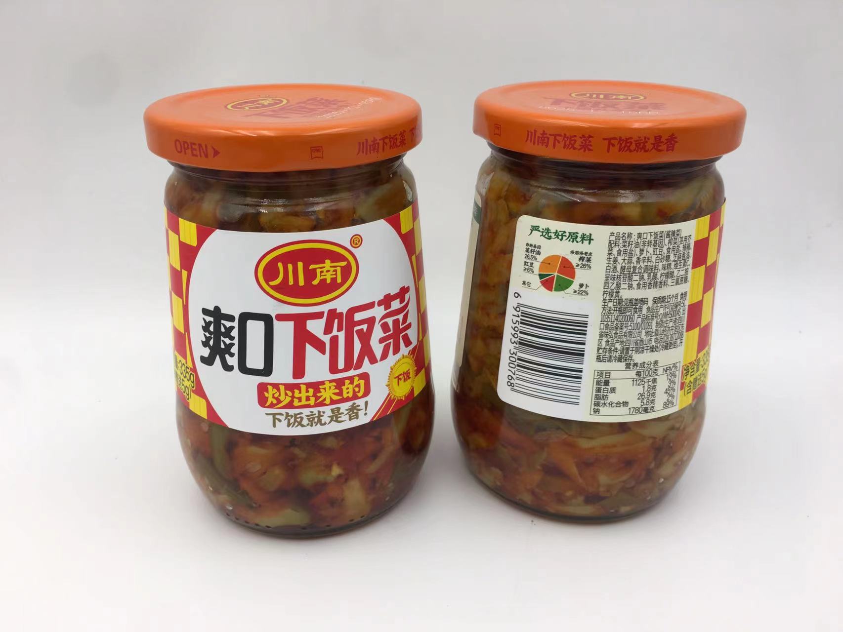 川南爽口下饭菜335g*12瓶