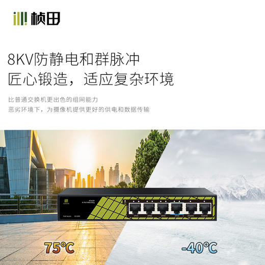 6口百兆POE交换机GNT-ES06ED-P 商品图2