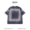 2201SDSA男装2026新款高贵轻奢美式简约扎染渐变项链印花圆领短袖T恤 商品缩略图5